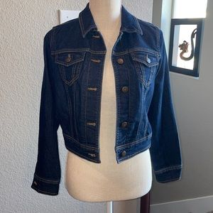 Liz Claiborne New York Cropped Denim Jacket in Size 2